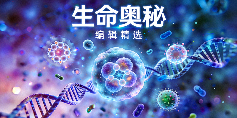 编辑精选纪录片《生命奥秘》海报，微观生物与科学影像